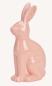 Preview: Rosa Hase Keramik 25 cm